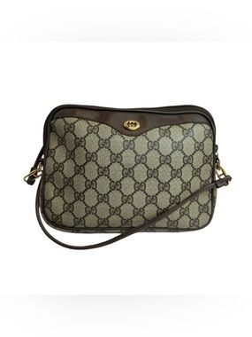 Gucci Brown GG Supreme Crossbody Bag